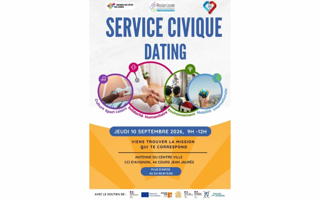 Le Service Civique Dating débarque en septembre à la Mission Locale !